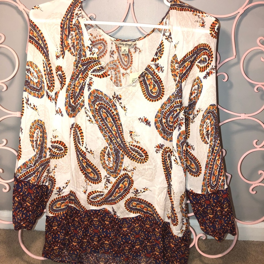 NWT Lucky brand long sleeve shirt